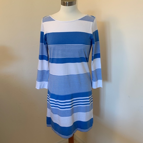lilly pulitzer blue and white striped dress